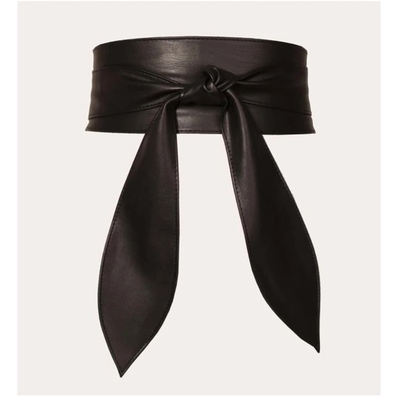Couture Gypsy Accessories - Black Vegan Leather Wrap Belt